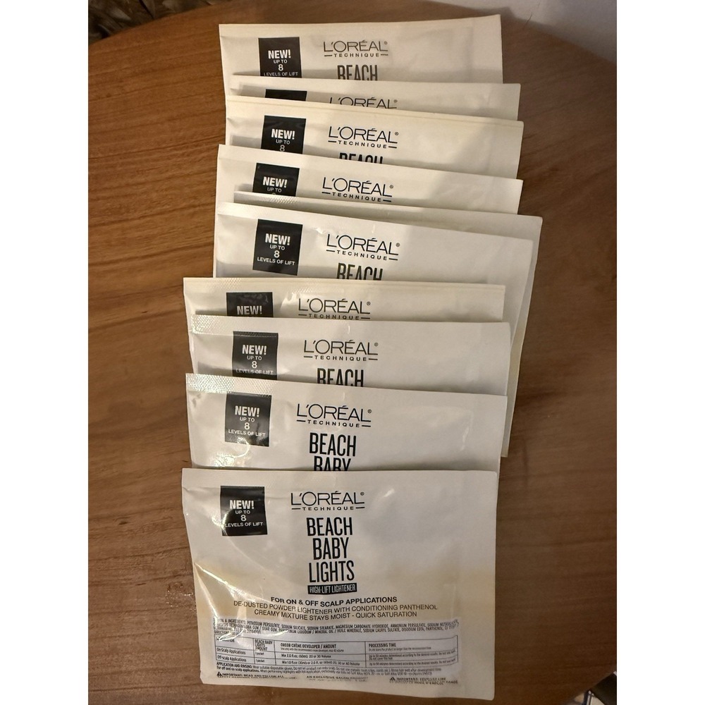 (10) L'Oreal Beach Baby Lights High-Lift Lightener - 1 oz Each